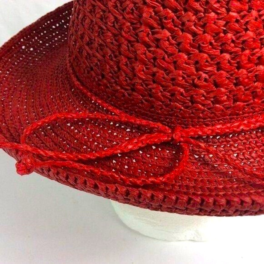 Scala Collection Raffia Straw Summer Sun Hat - Picture 4 of 10